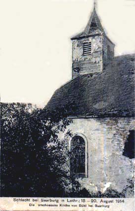 eglise bombardée1914