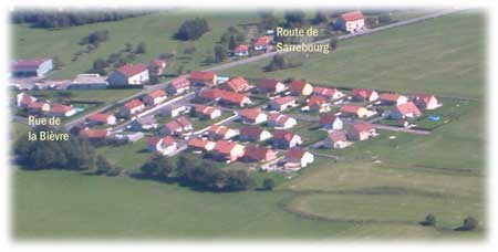 Vue sur le lotissement